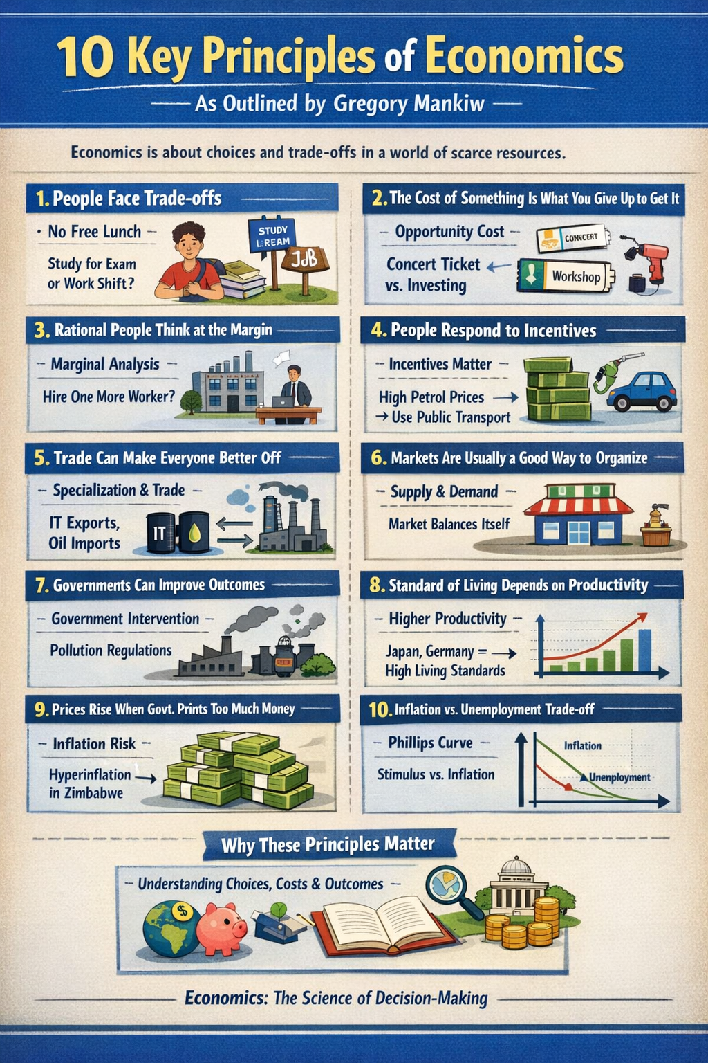 10 Principles of Economics Explained with Real-Life Examples