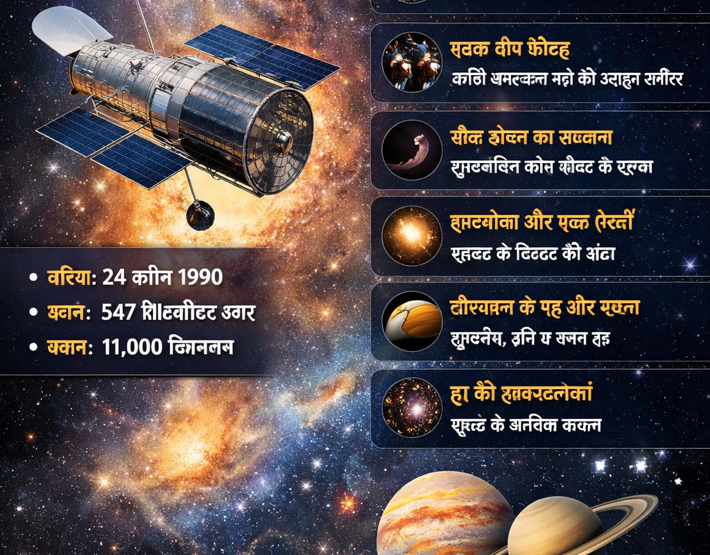 हबल टेलीस्कोप: अंतरिक्ष का चमत्कारी नेत्र