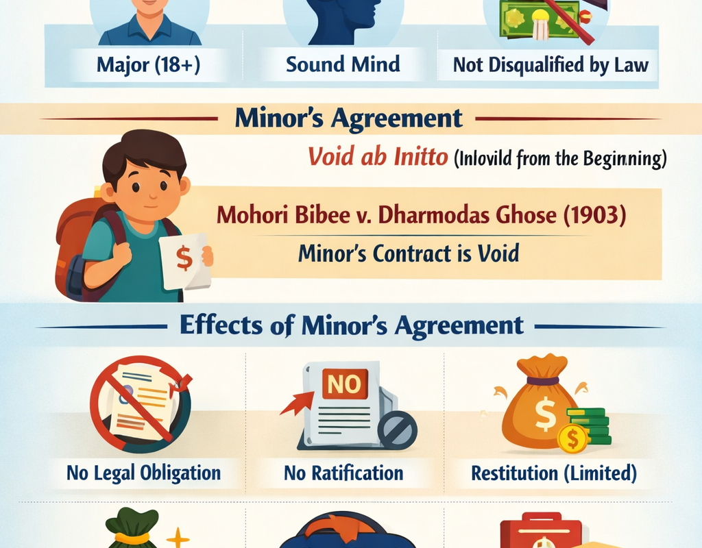 Capacity to Contract &; Minor Agreement | Indian Contract Act Explained