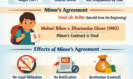 Capacity to Contract &; Minor Agreement | Indian Contract Act Explained
