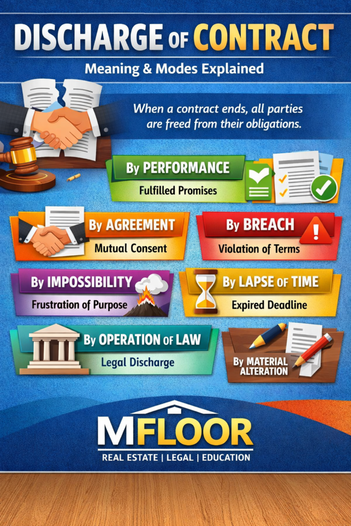 Discharge of Contract: Meaning, & Modes Explained | ICA 1872