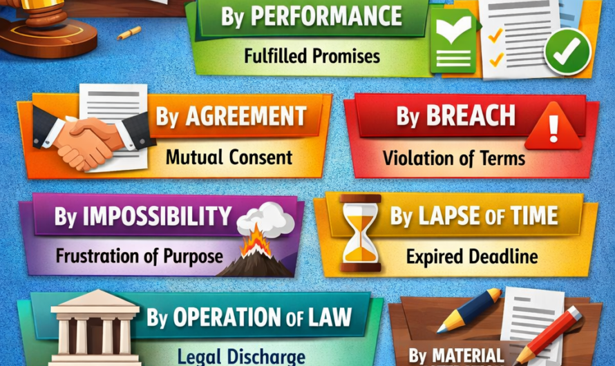 Discharge of Contract: Meaning, & Modes Explained | ICA 1872