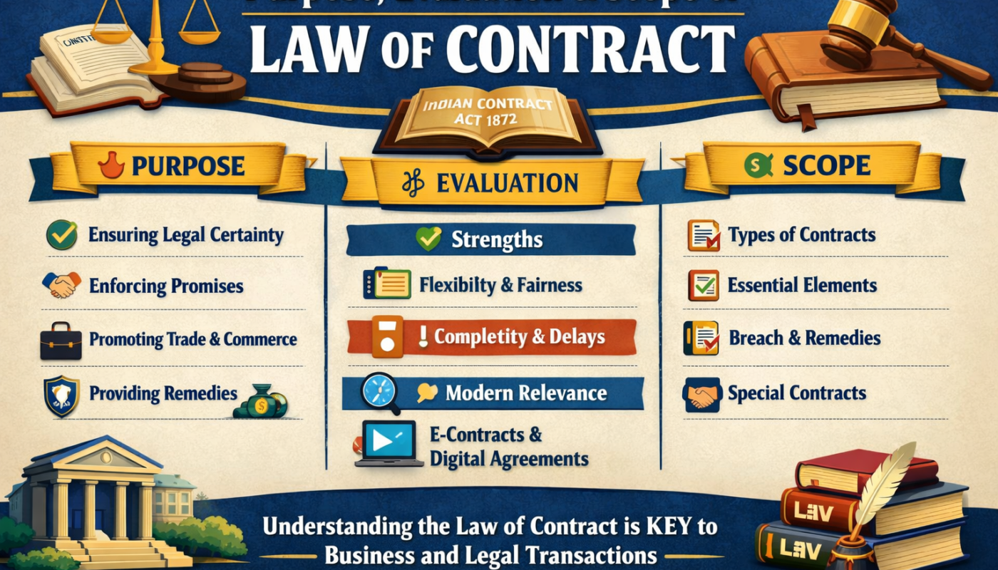 Purpose, Evaluation and Scope of Law of Contract Explained