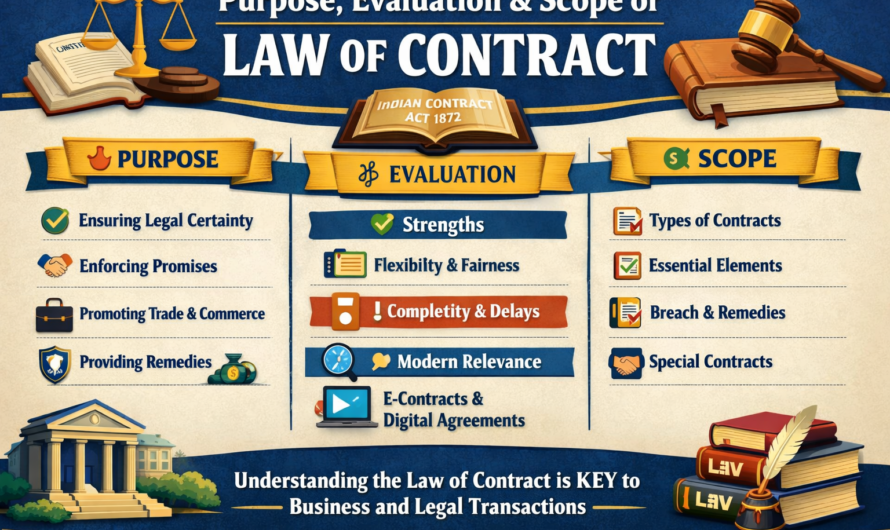 Purpose, Evaluation and Scope of Law of Contract Explained