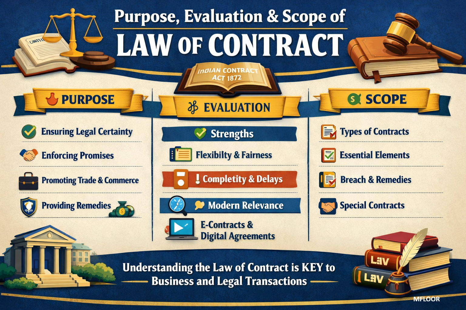 Purpose, Evaluation and Scope of Law of Contract Explained