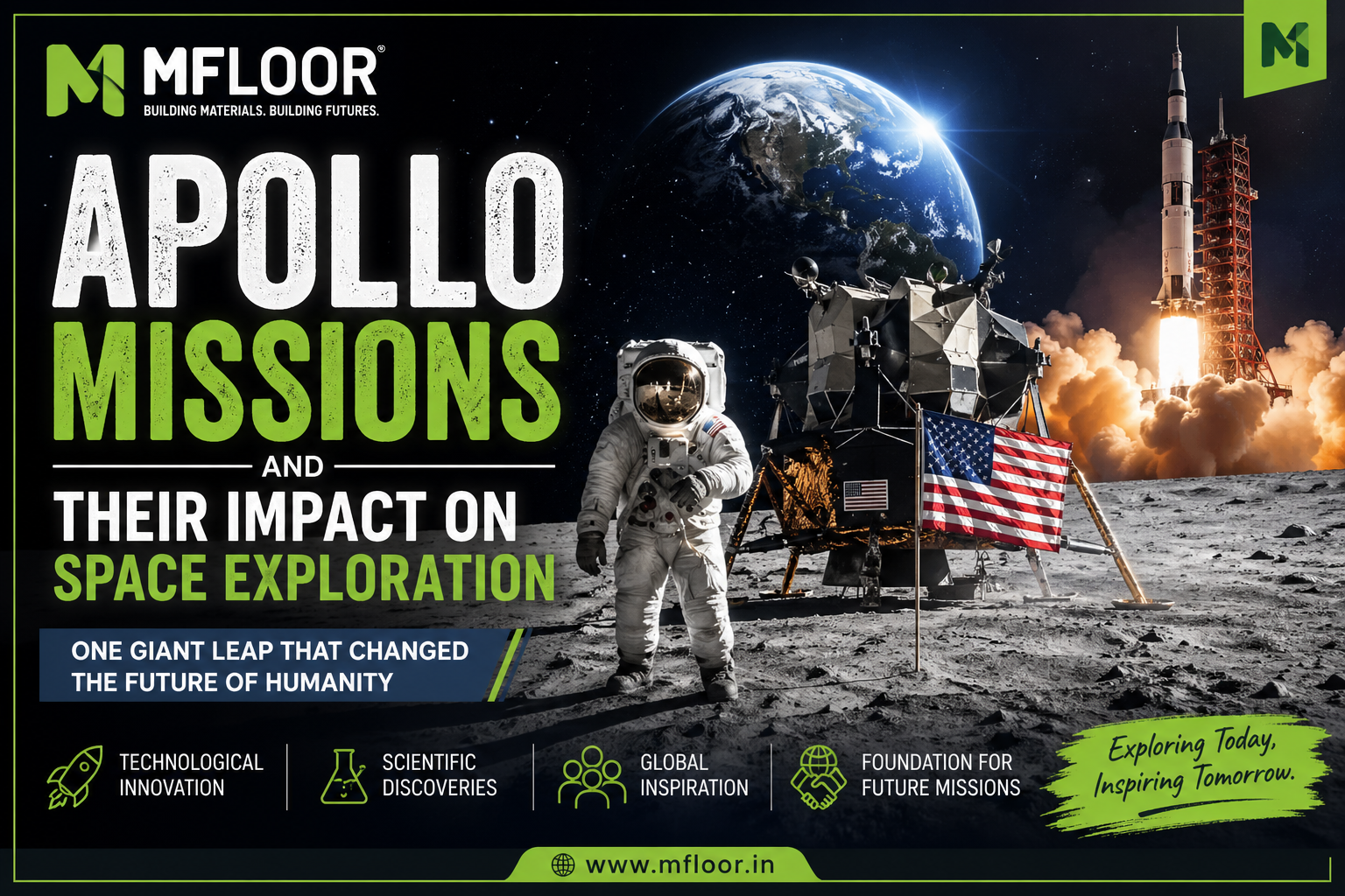 Apollo Missions : Space Exploration & moon landings
