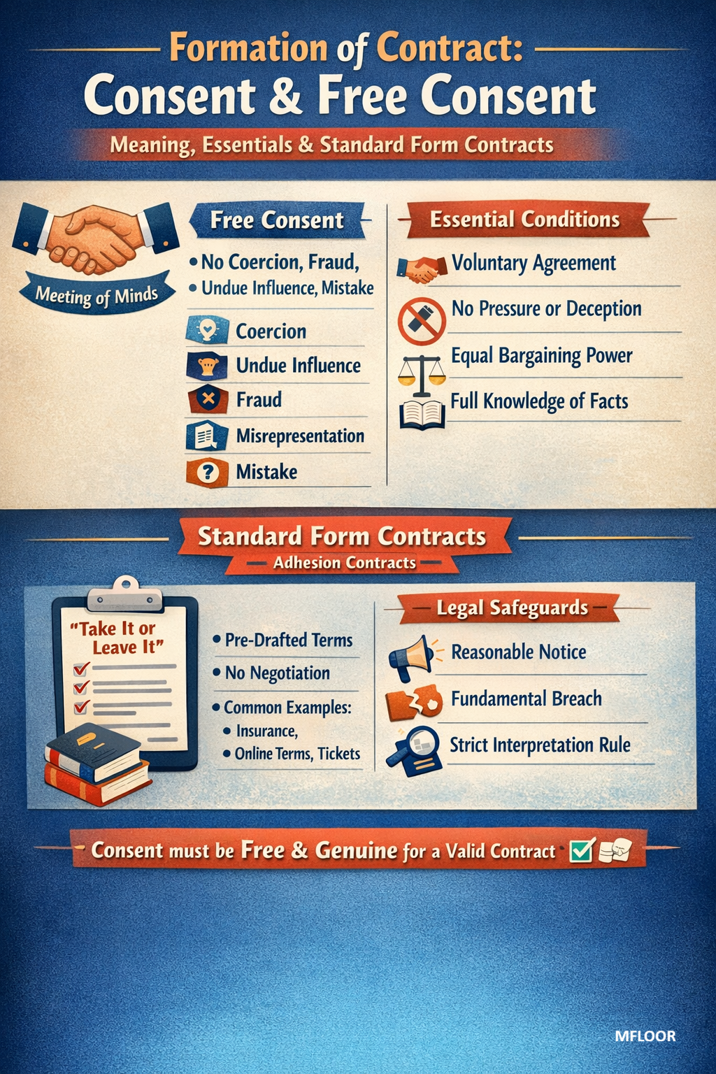 Formation of Contract: Consent and Free Consent Meaning, Essentials &; Standard Form Contracts